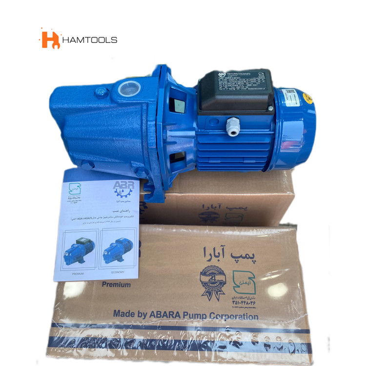 پمپ ابارا جتی 1اسب تکفاز پروانه استیل AGA/S1.00M.L